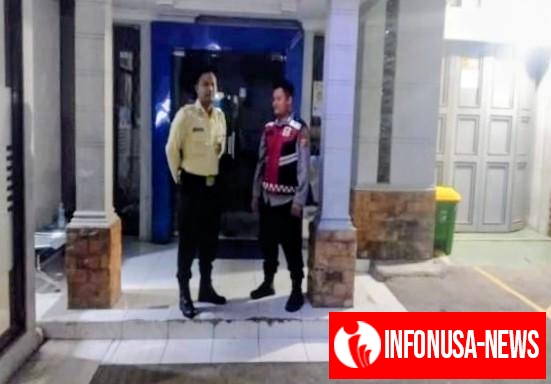 Upaya Kunjungi Bank BRI Gempol Patroli Prekat Polsek Banyusari di Malam Hari
