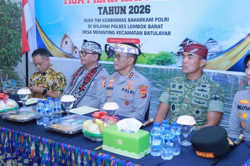 Kapolda NTB Hadiri Penilaian Lomba Tiga Pilar Kamtibmas 2026 di Desa Meninting